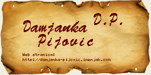 Damjanka Pijović vizit kartica